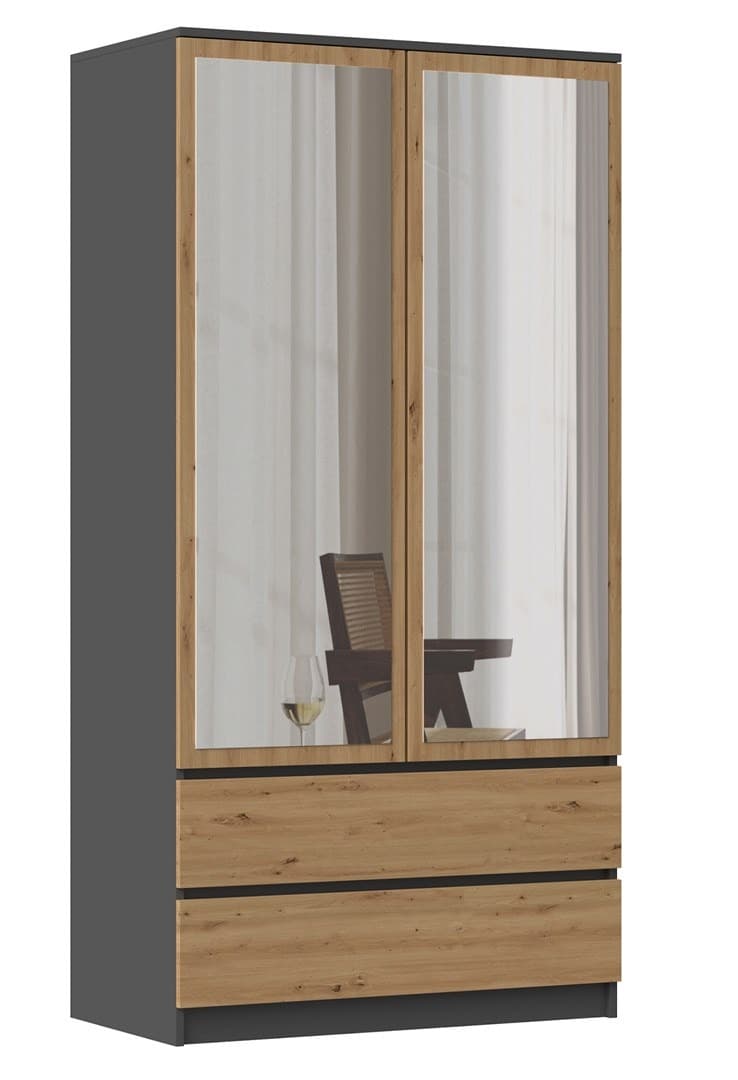 Szafa Malwa SS-90L antracyt / dąb artisan