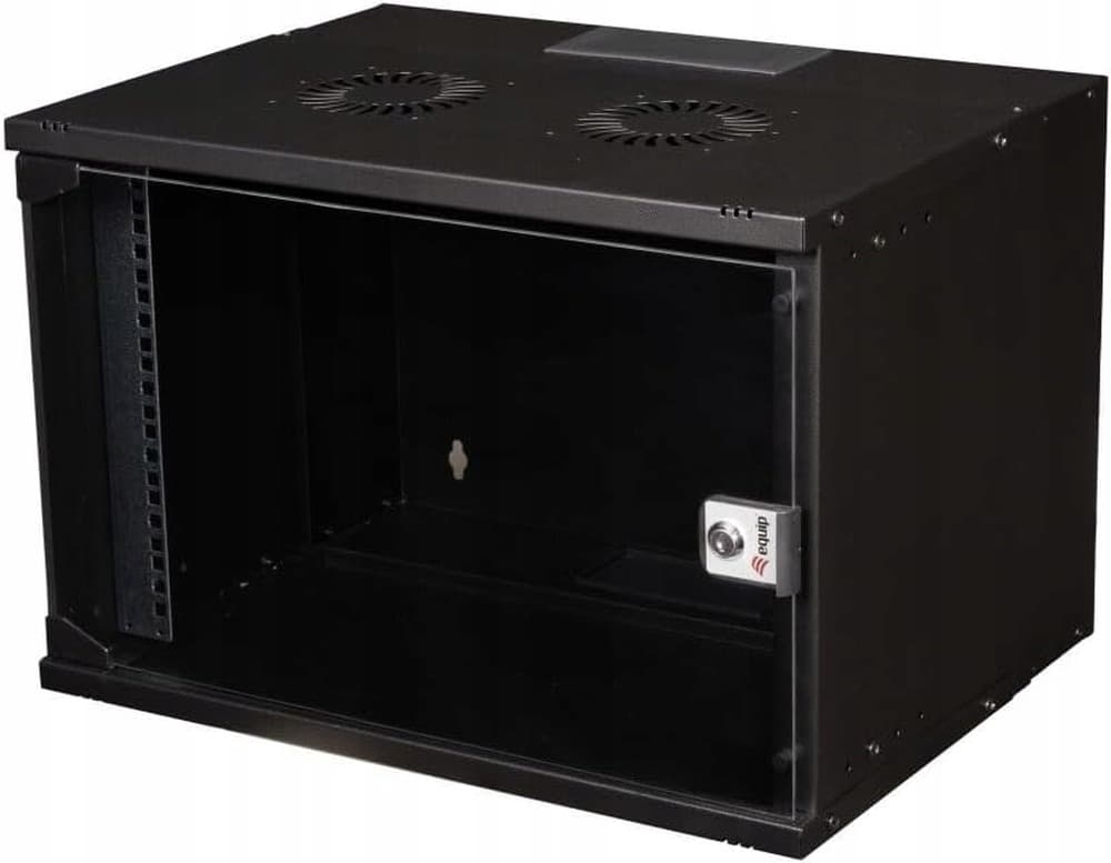 Szafka ścienna Equip 19" z drzwiczkami szklanymi ECO 540x400mm 9U szara