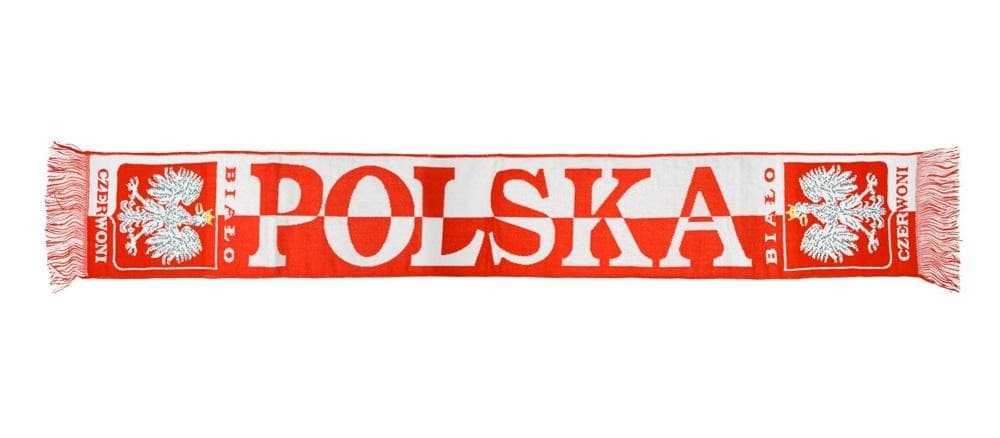 R- Szalik kibica Polska biało-czerwony 20x145 cm