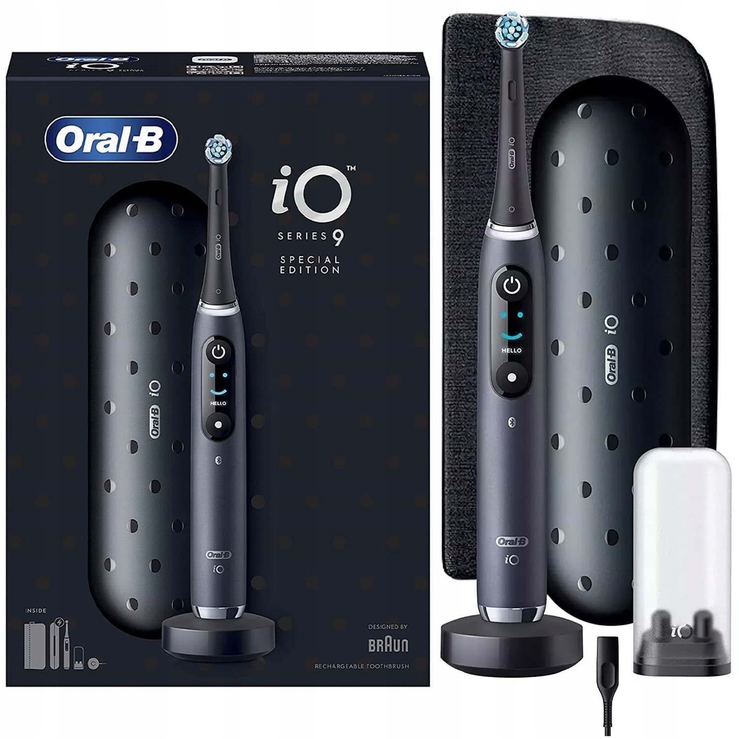 Braun Oral-B iO Series 9 Luxe Edition Elektryczna szczoteczka Black Onyx