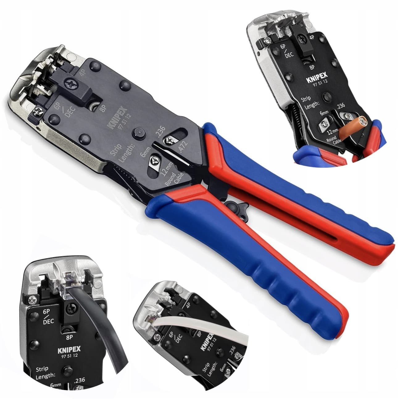 Szczypce zagniatające 200 mm KNIPEX