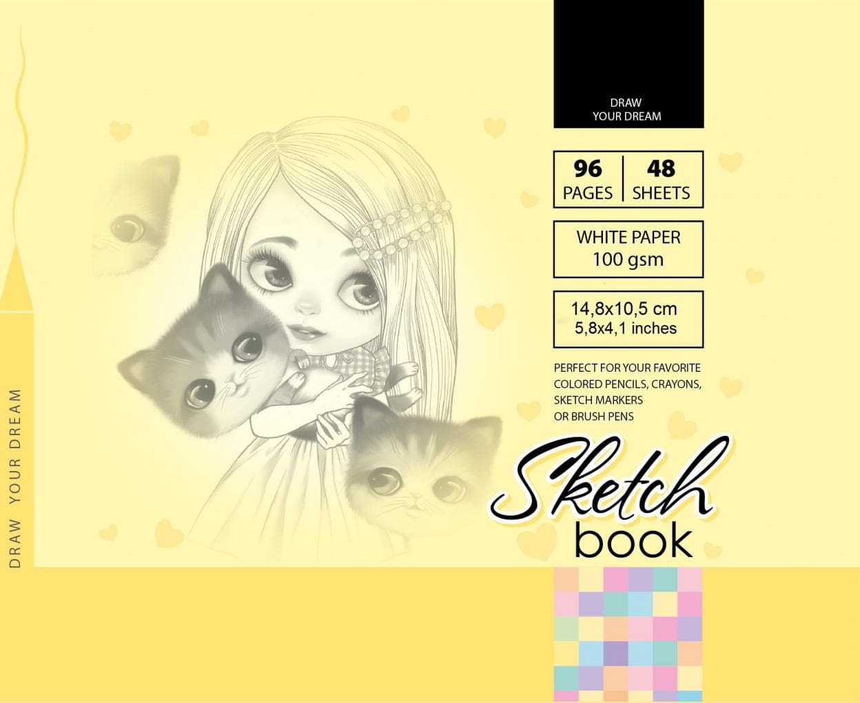 Szkicownik A6 148x105 mm 96 kartek 100 g/m2 Fresh
