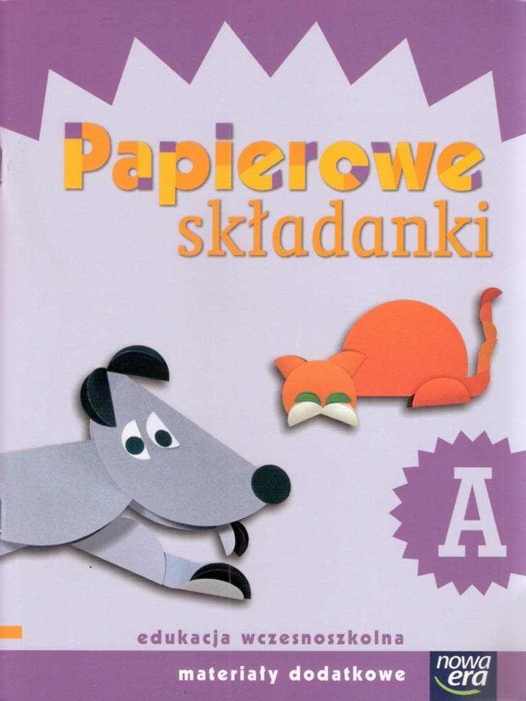 Zeszyt do składania origami płaskie z koła dla dzieci