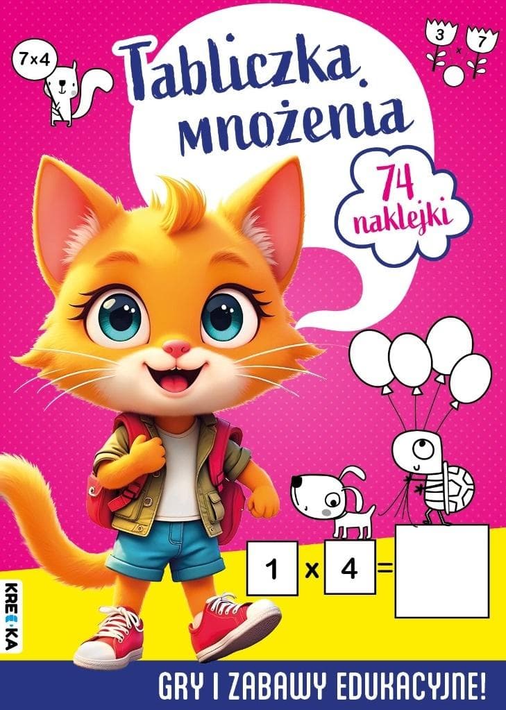 Książeczka Tabliczka Mnożenia - ćwiczenia wspomagające naukę