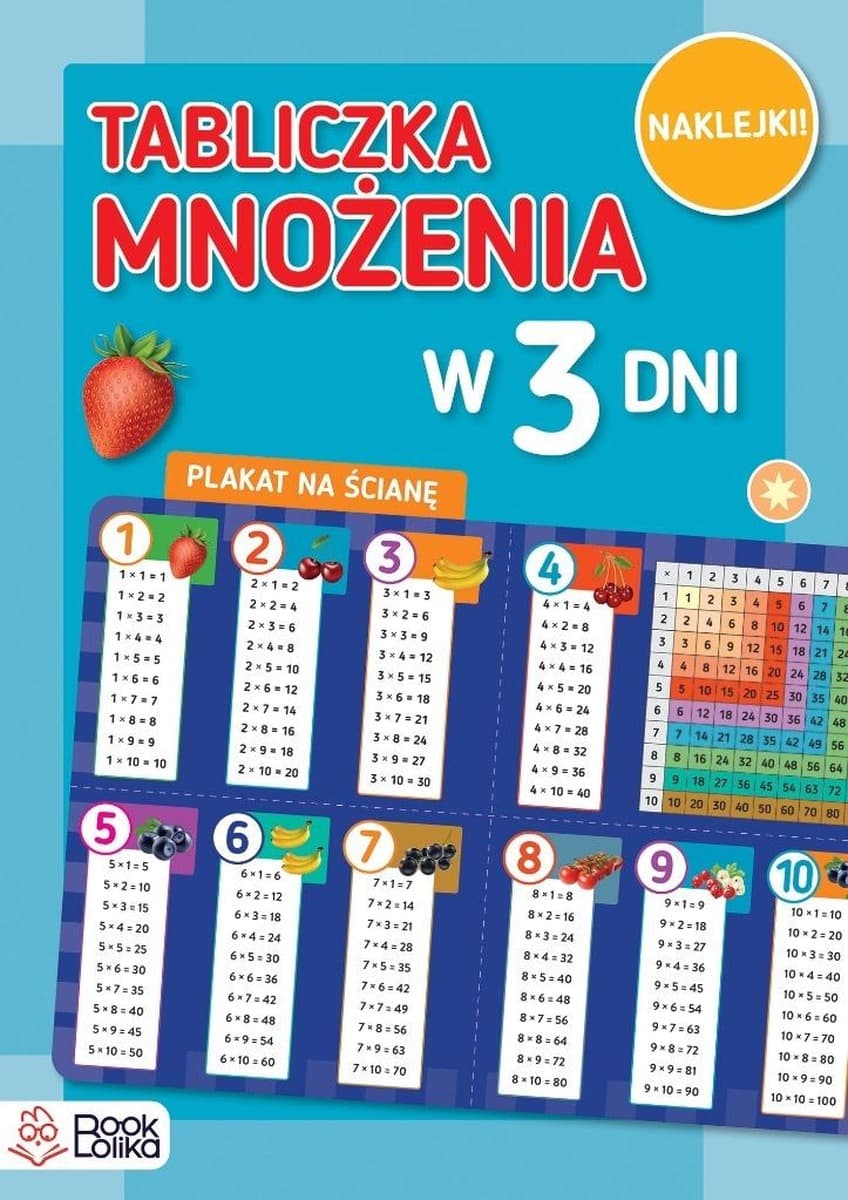 Tabliczka Mnożenia w 3 Dni - Książka dla dzieci