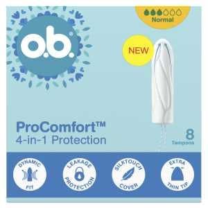 Tampony OB ProComfort 4-IN1 Protection Normal 8 sztuk