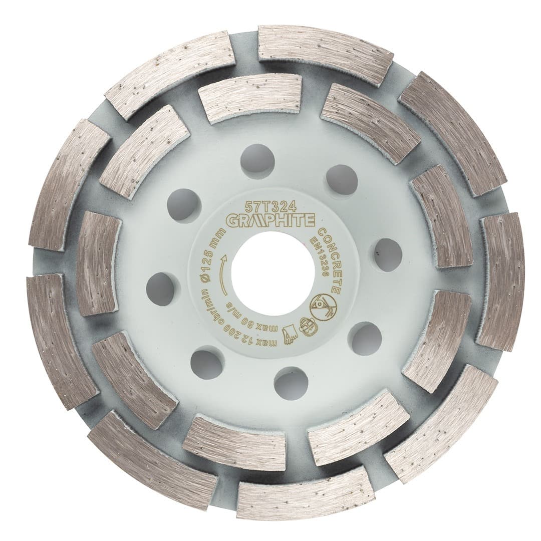 Tarcza diamentowa szlifierska 125 x 22.2 mm do betonu