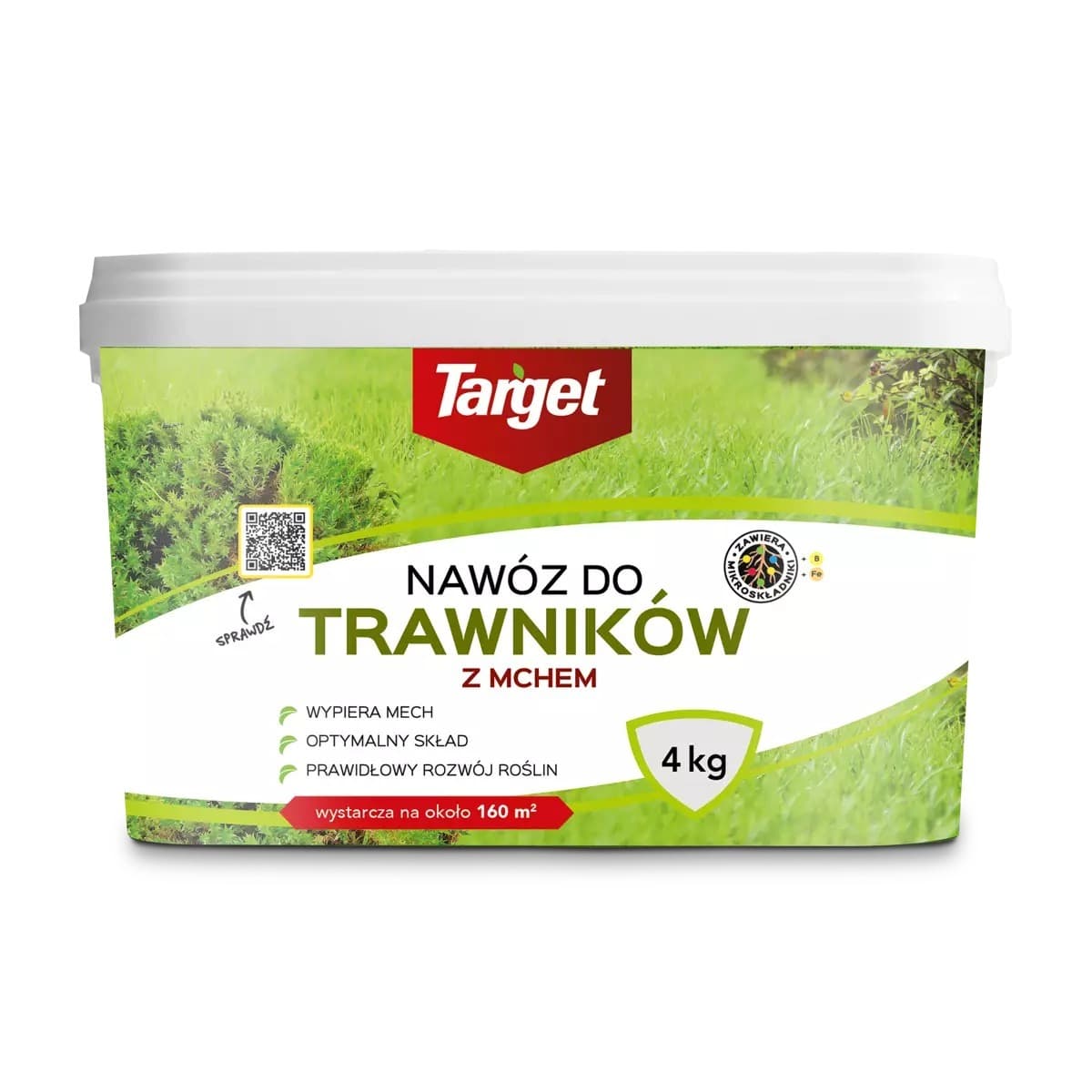 Nawóz granulowany do trawników z mchem 4 kg Target