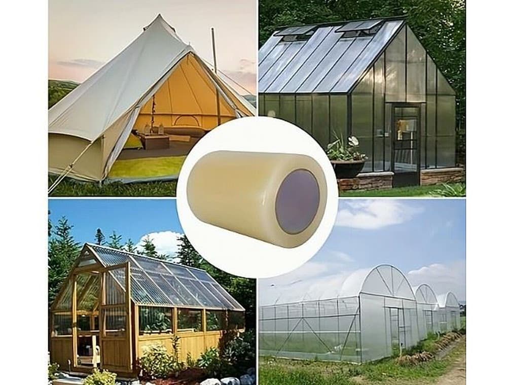 Taśma naprawcza transparentna do folii szklarniowej 50 mm x 10 m