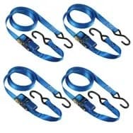 Taśma spinająca z zapadką i hakami S, 5m x 25mm, 4 sztuki