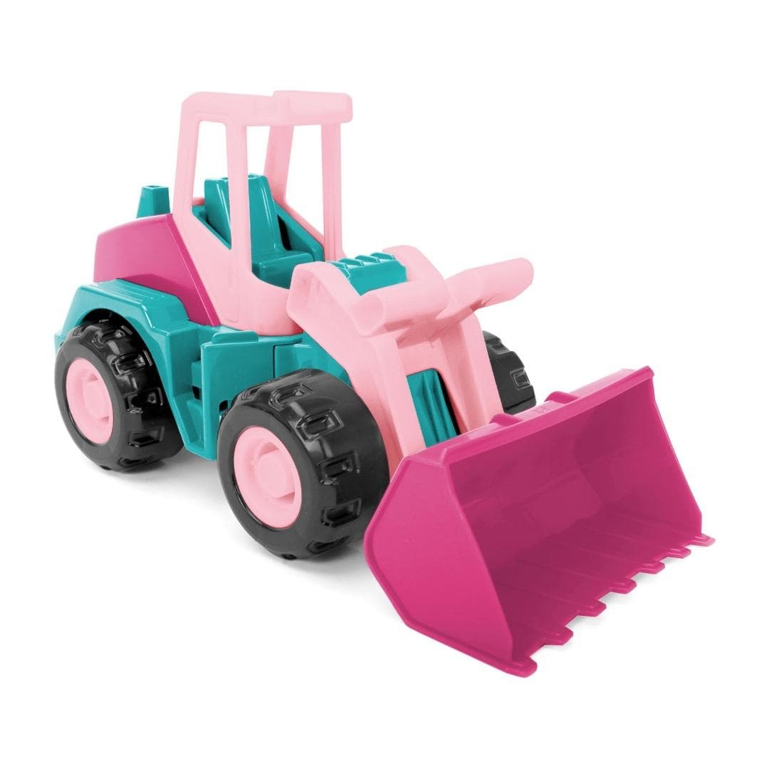 Spychacz Tech Truck różowy 27 cm zabawka budowlana WADER