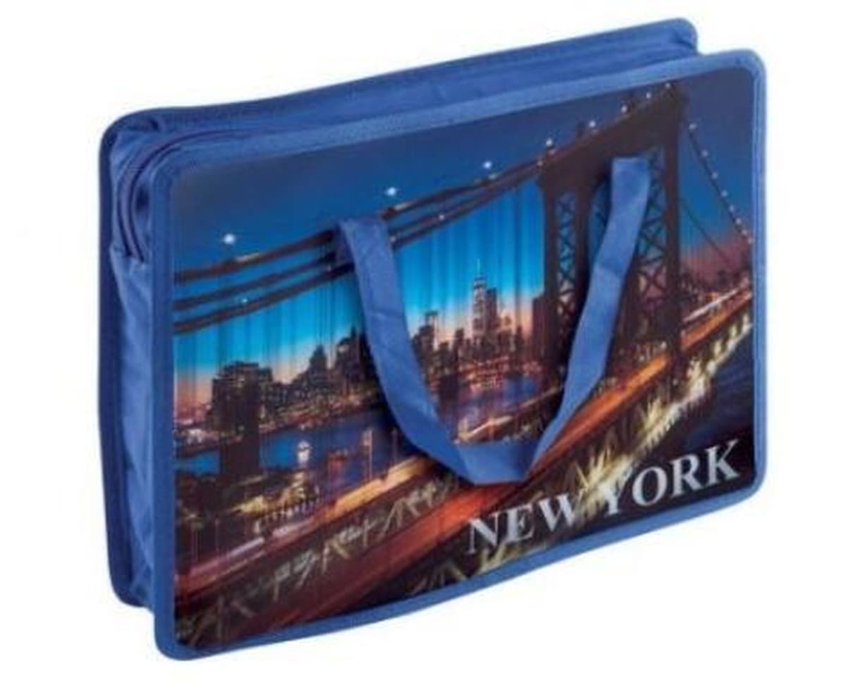 Teczka A4 na prace plastyczne z zamkiem New York