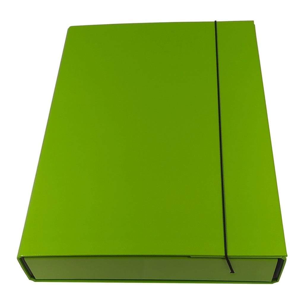 Teczka box A4 z gumką jasnozielona 321x241 mm