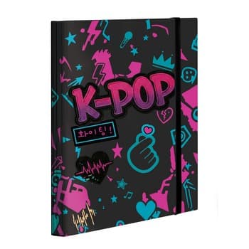 Teczka z gumką K-POP Dark Cool tekturowa