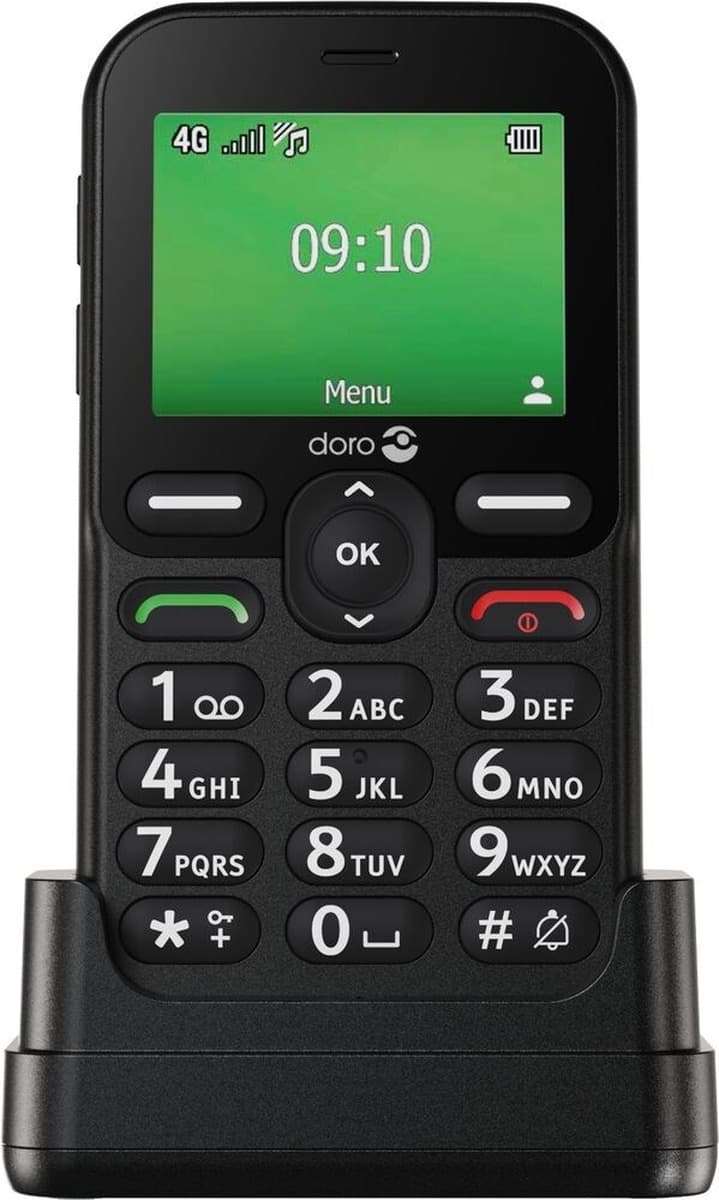 Telefon dla seniora Doro Leva E10 2,4 cala Czarny 118,9 g