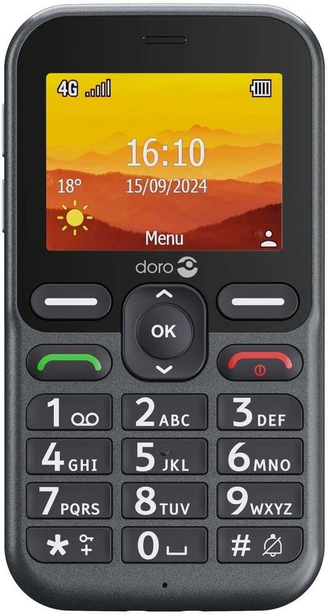 Telefon funkcjonalny Doro Leva L10 2,4" 64 MB RAM 128 MB ROM 4G LTE Czarny