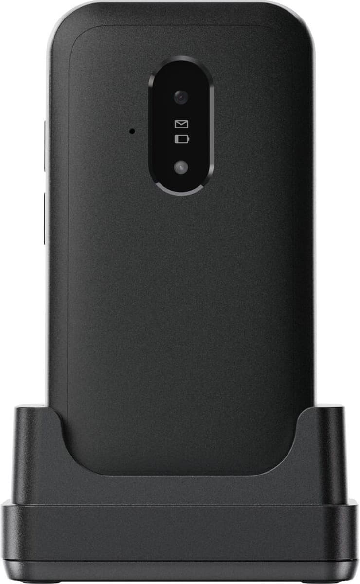 Telefon komórkowy z dużymi przyciskami Doro Leva E22 4G w kolorze czarno-białym