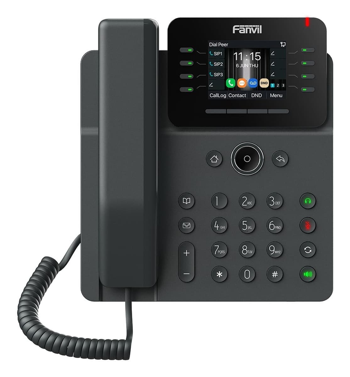 Telefon VoIP Fanvil V62G 12 linii czarny 2,8" LCD