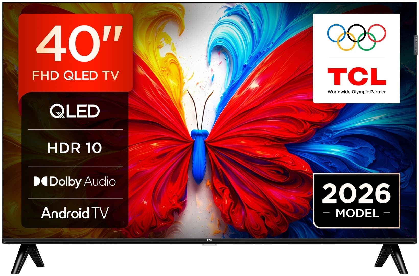 Telewizor TCL 40 cali Full HD Smart TV Wi-Fi Czarny 300 cd/m2