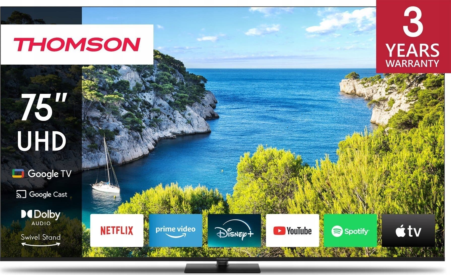Telewizor Thomson 75UG5C14 75" 4K Ultra HD Smart TV Wi-Fi Czarny