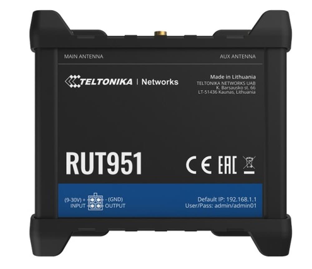 Teltonika RUT951: Router 4G LTE Dual SIM, 2.4 GHz, 300 Mb/s