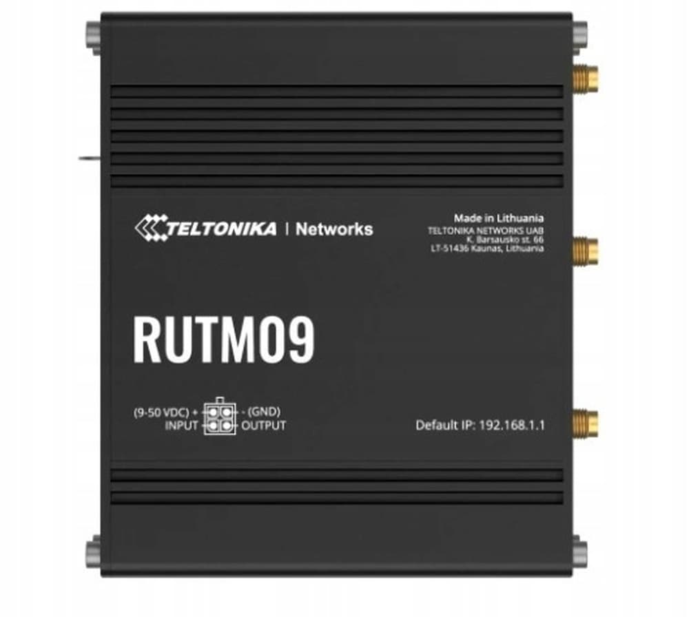 Teltonika RUTM09 Router 4G LTE Cat 6, 4x GbE, GNSS, Dual SIM
