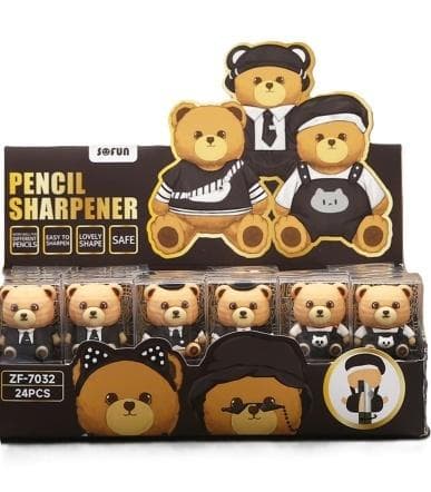 Temperówka Bear do ołówków i kredek 24 sztuki
