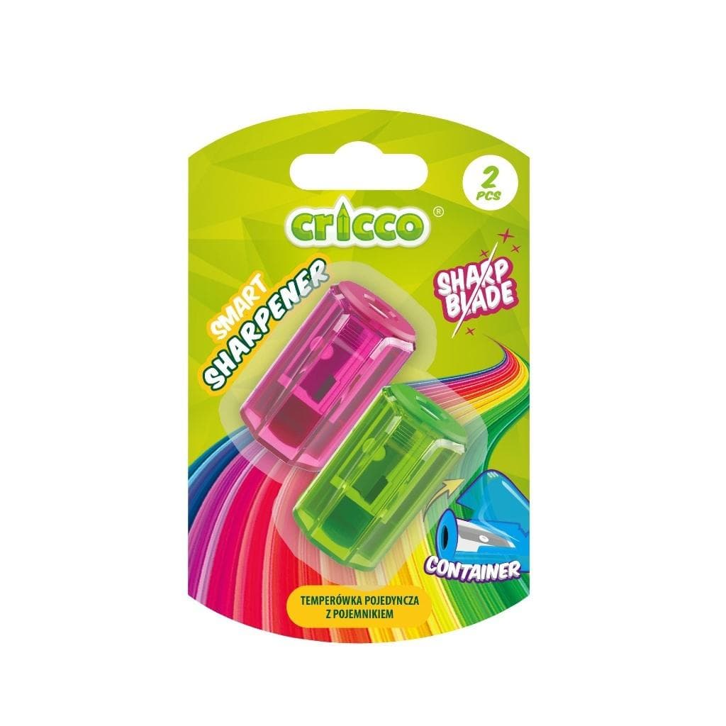 Cricco Temperówka Mini Smart z pojemnikiem 2 szt.