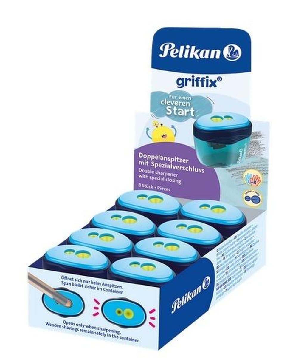 Temperówka Pelikan Griffix podwójna, 8 sztuk