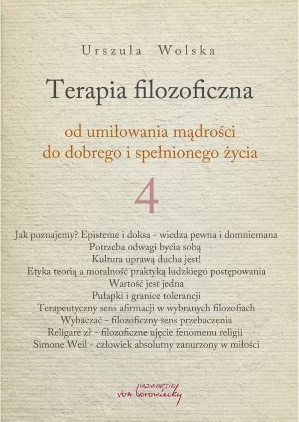 Terapia filozoficzna Urszula Wolska Tom 4