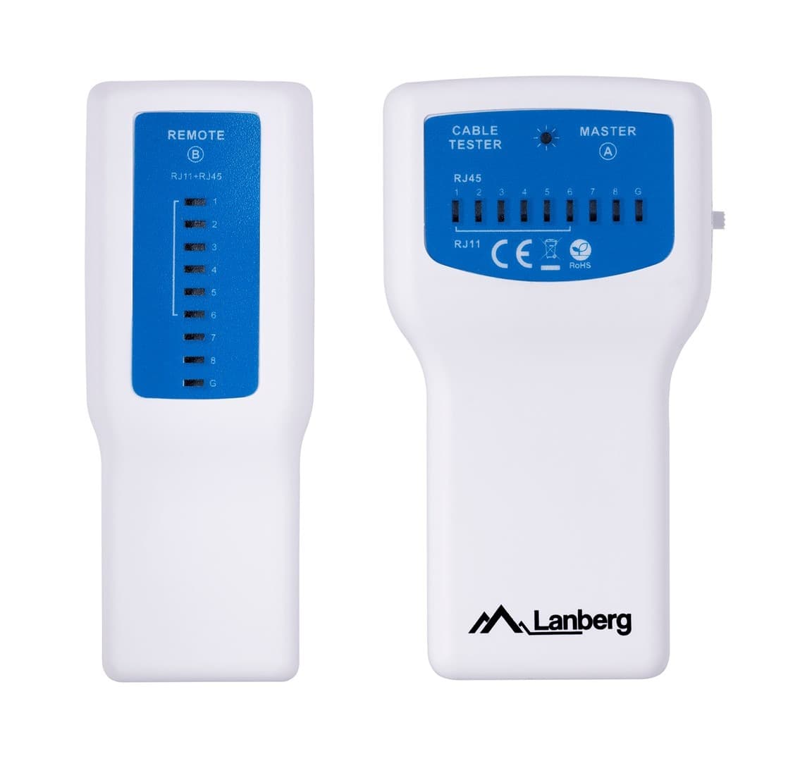 Tester kabli sieciowych Lanberg do kabli RJ45 i RJ11