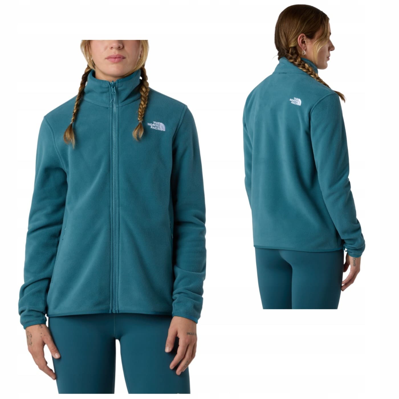 Bluza rozpinana damska The North Face Glacier Fleece Jacket Ciemnogranatowy