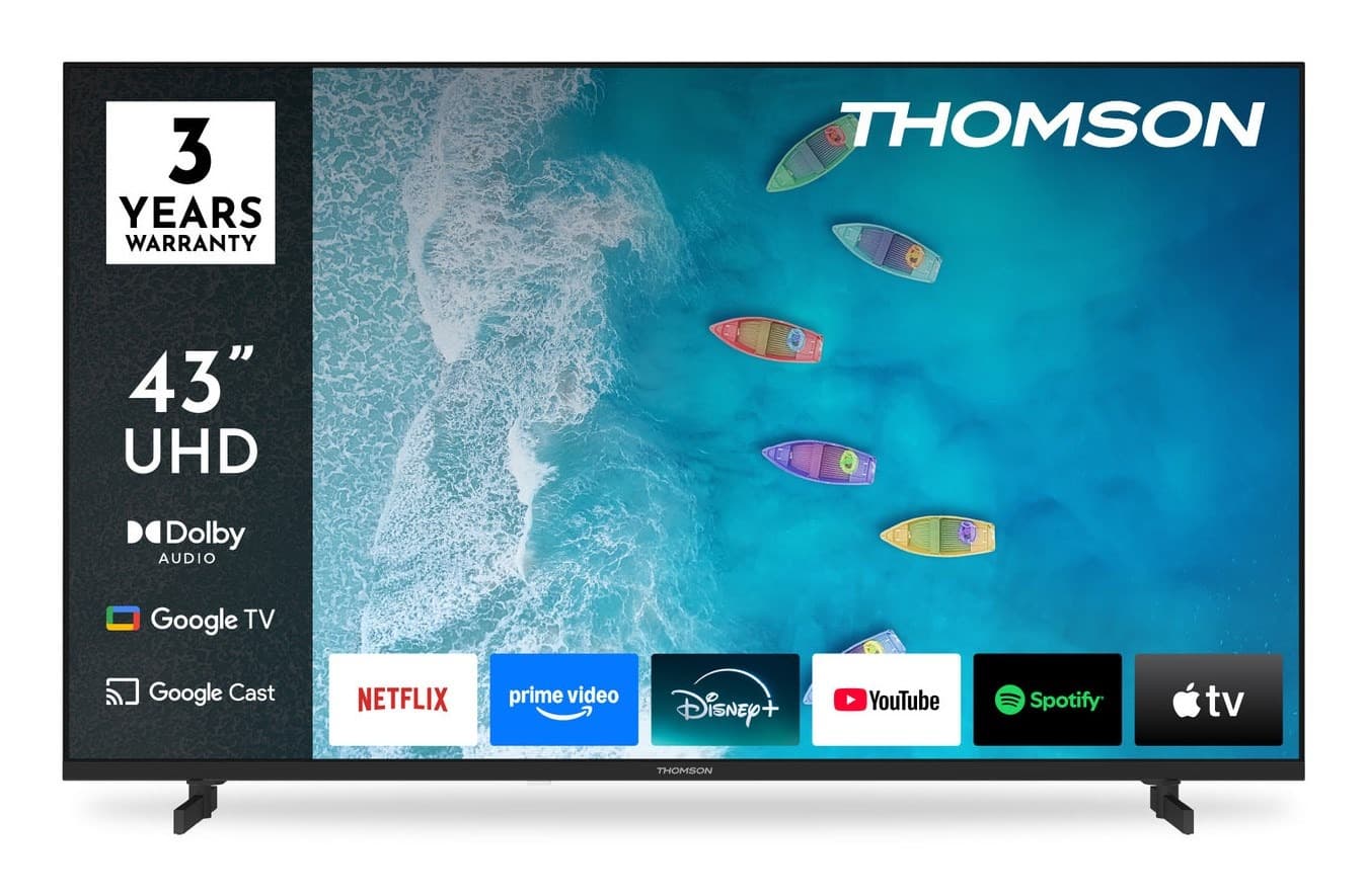 Thomson 43UG4S15 Telewizor 43" 4K Ultra HD Smart TV Wi-Fi Czarny