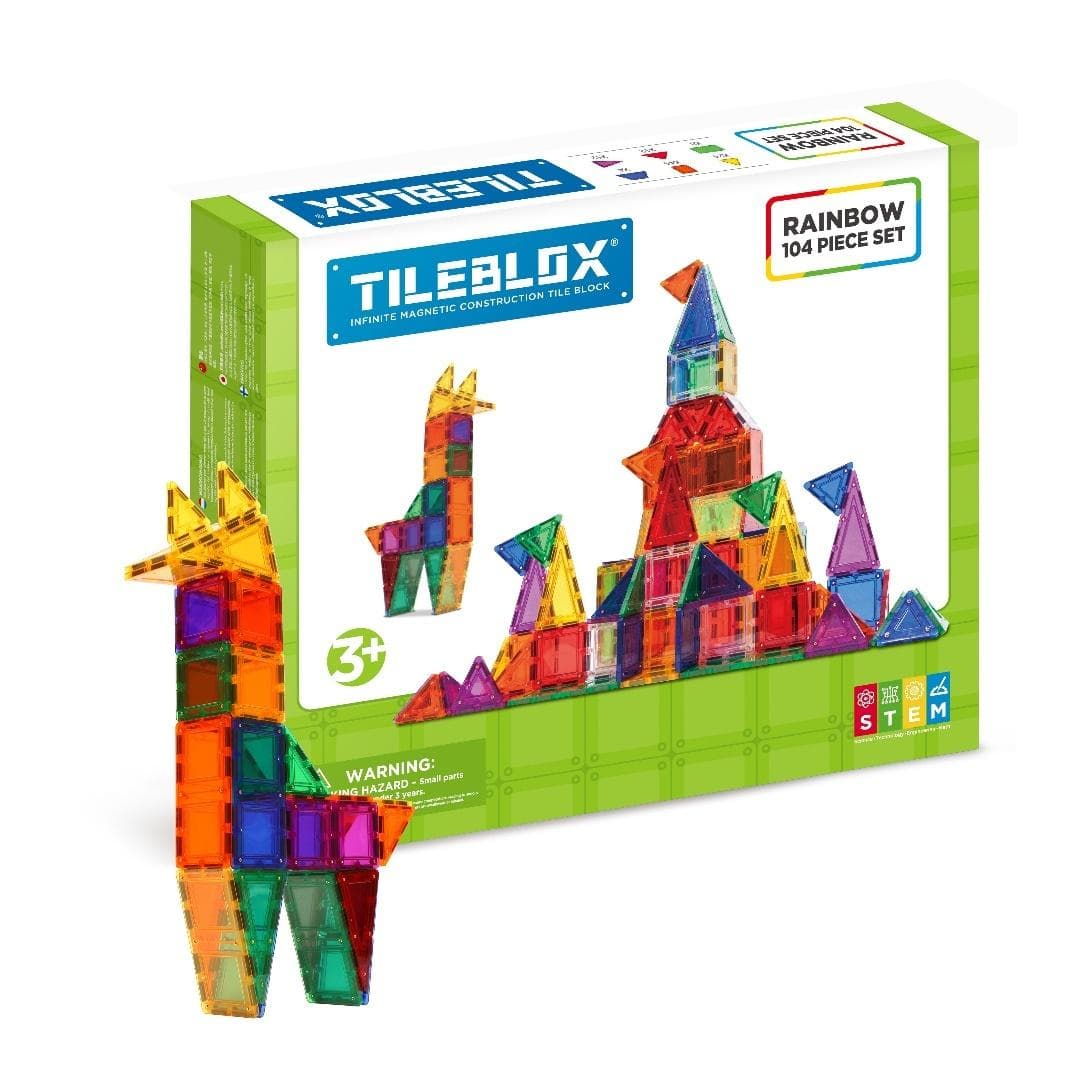 Tileblox tęczowy zestaw 104 elementy