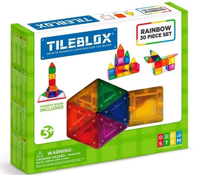Tileblox tęczowy zestaw 30 elementów