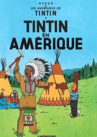 Tintin w Ameryce - komiks Herge 226x310 mm