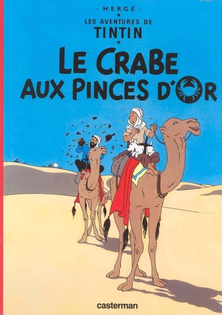 Krab o złotych szczypcach - Tintin komiks Herge 62 strony