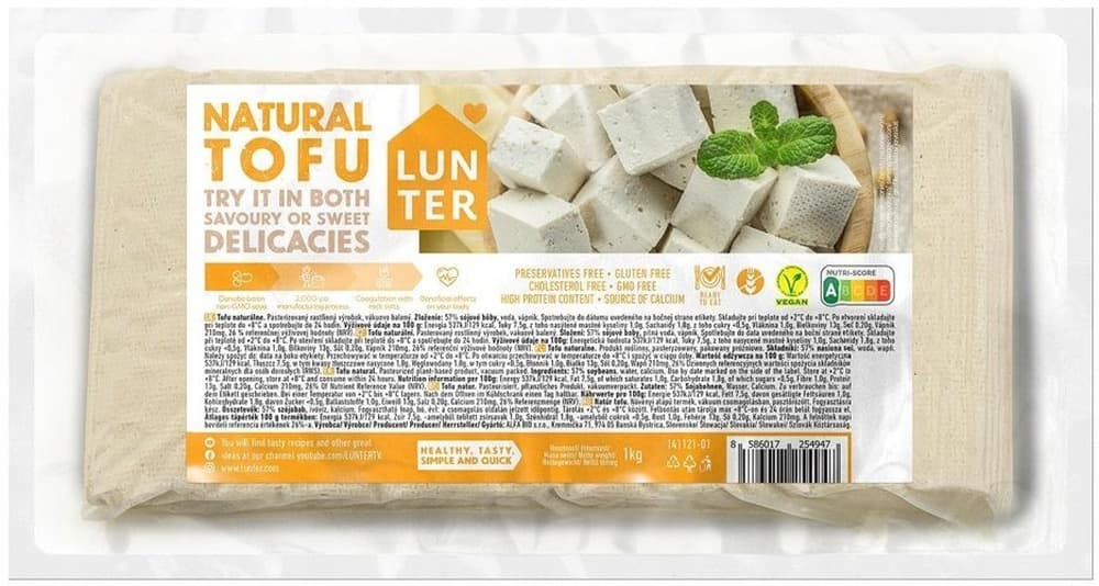 Lunter Tofu Naturalne 1kg
