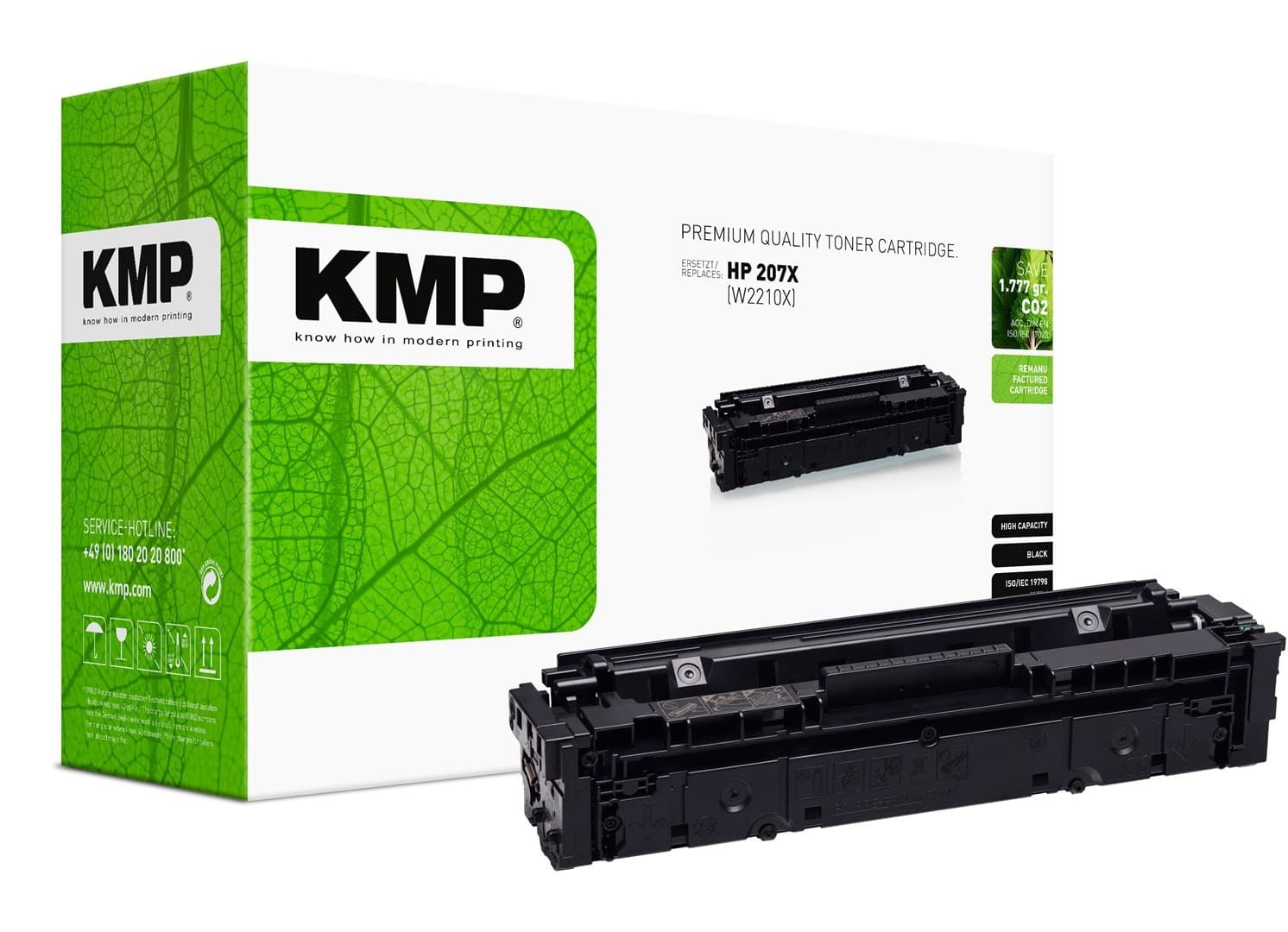 Toner KMP HP 207X czarny, zamiennik, 3150 stron