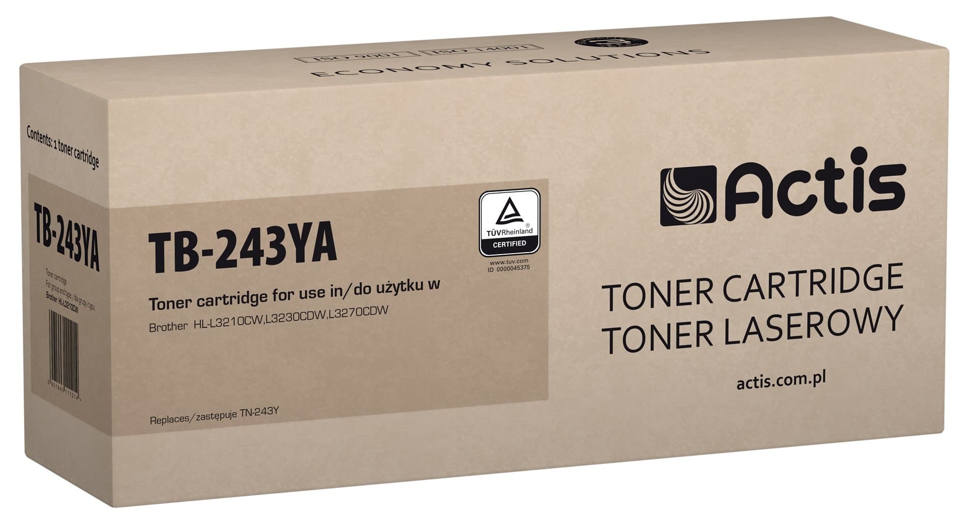 Actis Toner zamiennik do Brother TN-243Y żółty 1000 stron
