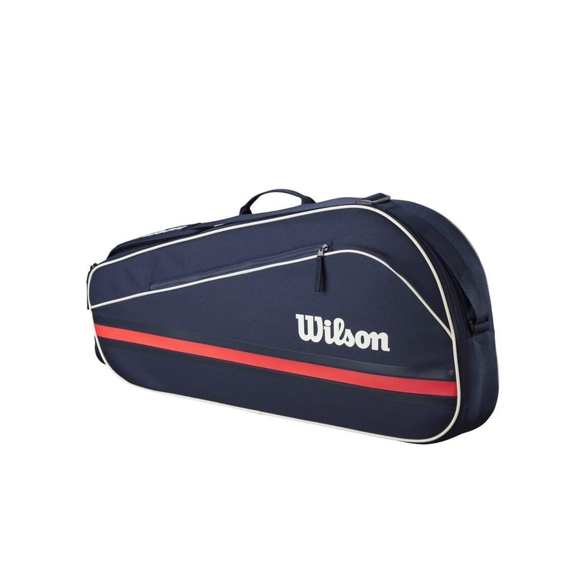 Torba tenisowa Wilson Team na 3 rakiety granatowo-czerwona