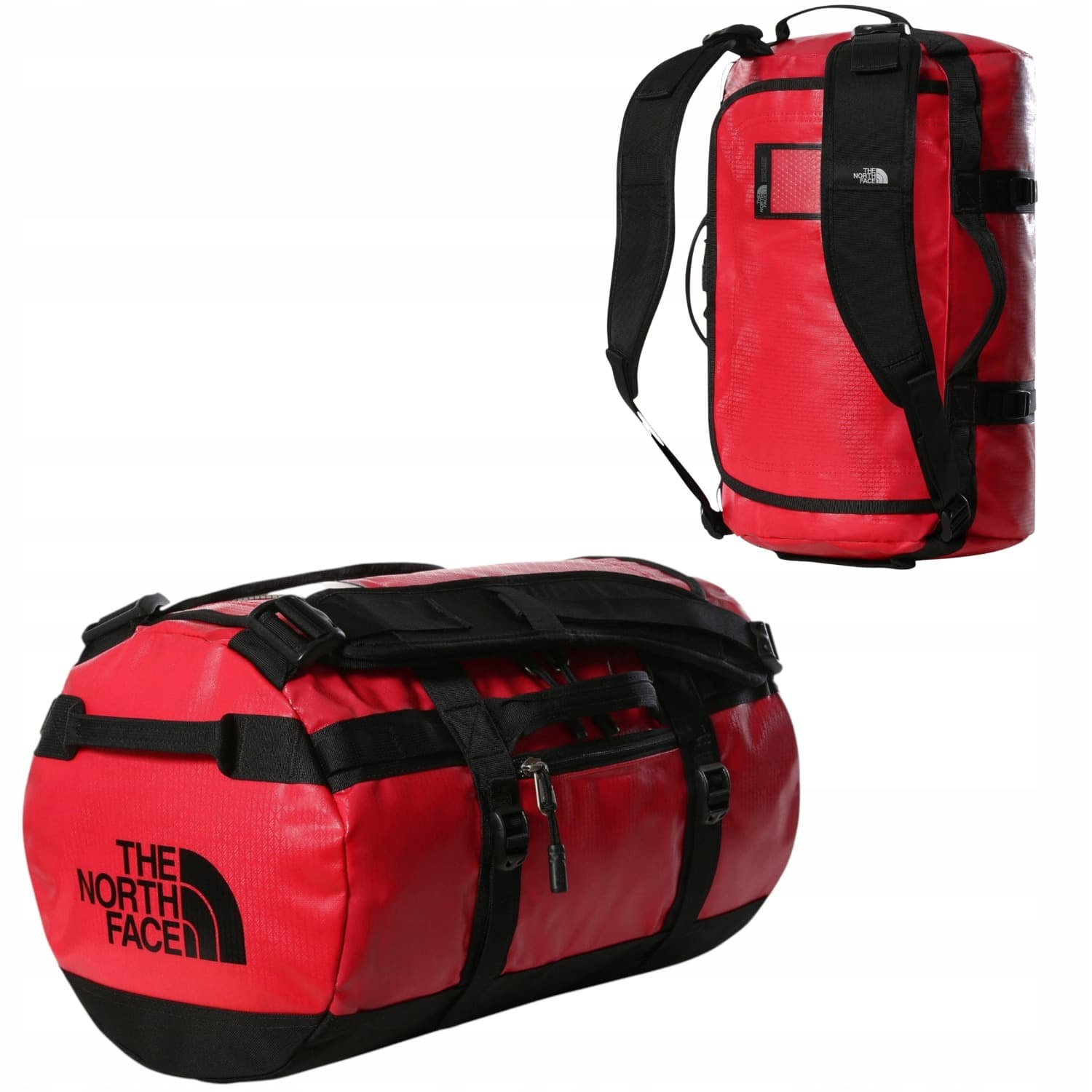 Torba transportowa The North Face Base Camp Duffel M (czerwono-czarna)