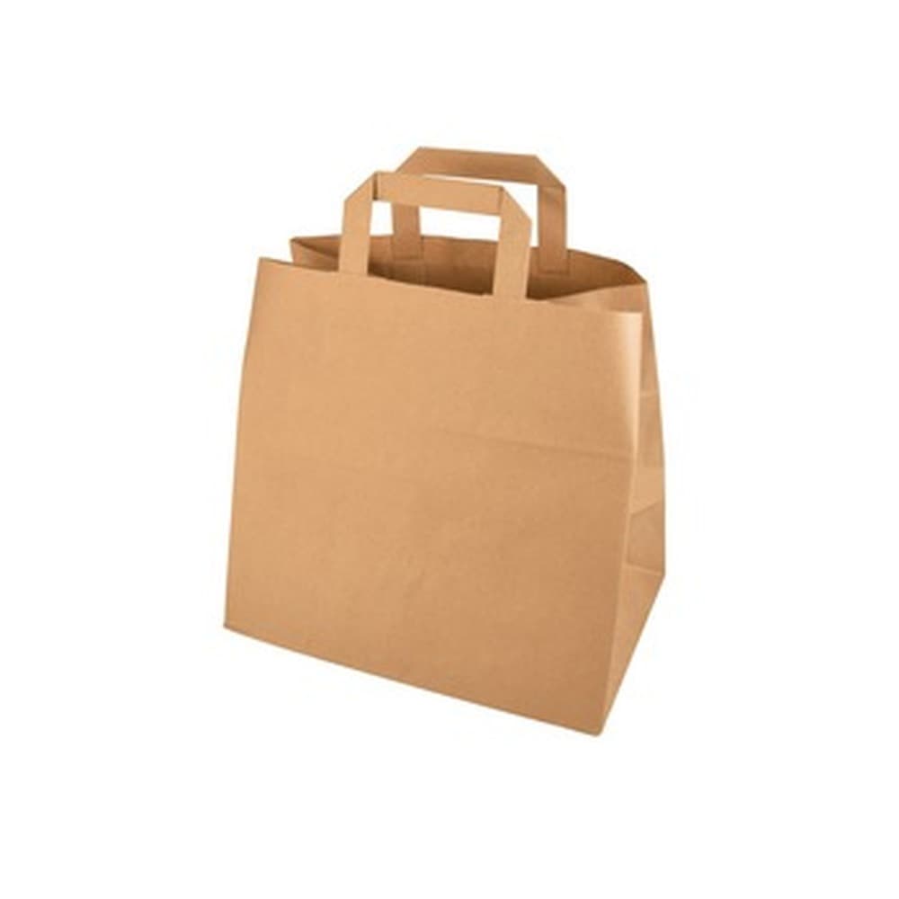 Torby papierowe brązowe z uchwytem 25 x 26 x 17 cm