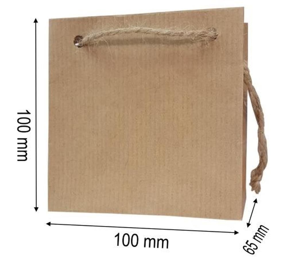 Torebka ozdobna mini 10 x 10 x 6,5 cm