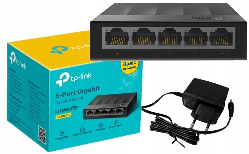 TP-LINK LS1005G Switch 5-portowy Gigabit Ethernet 10/100/1000 Mb/s