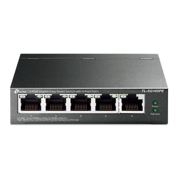 TP-Link TL-SG105PE - 5-portowy gigabitowy przełącznik Easy Smart PoE