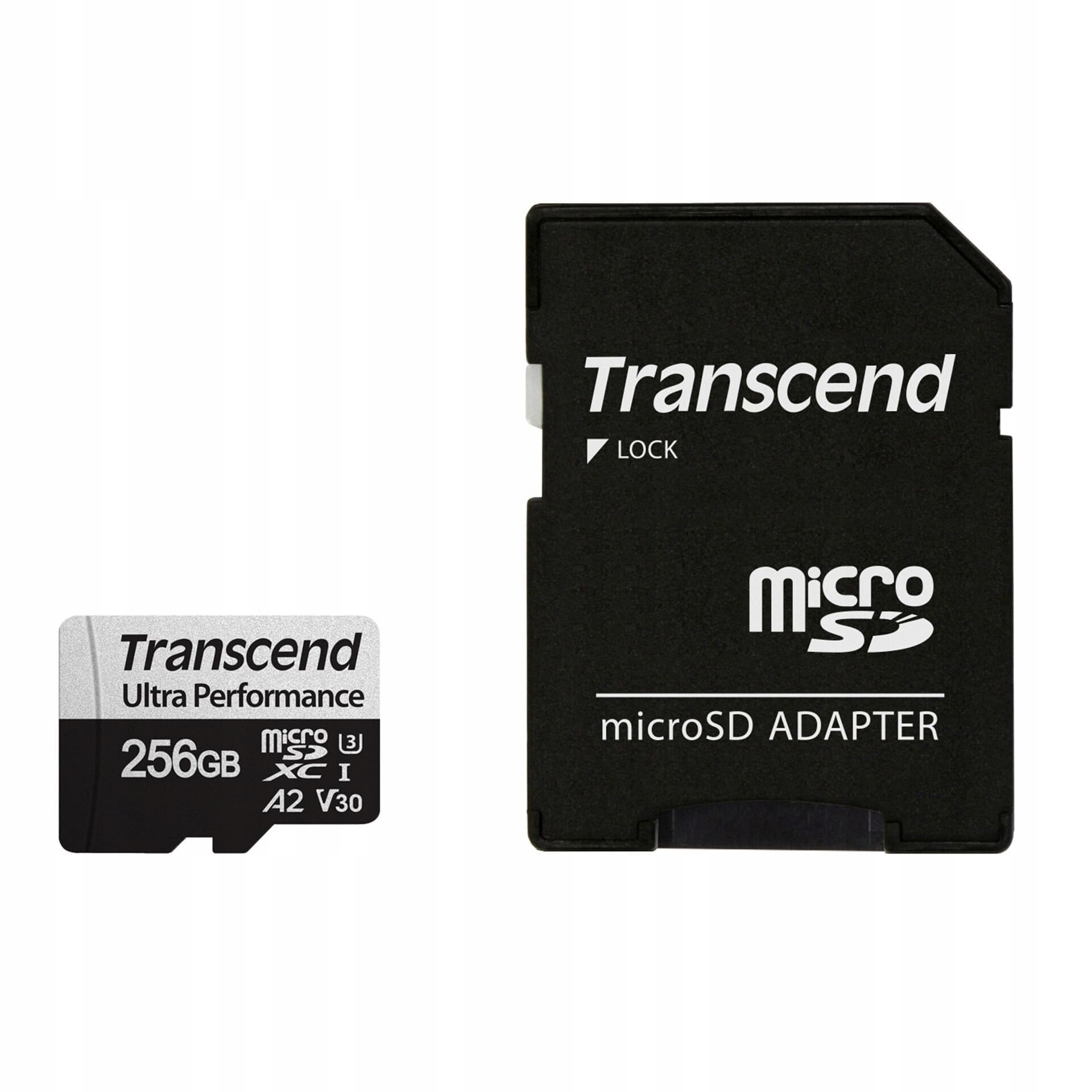 Transcend 256 GB MicroSDXC UHS-I Klasa 10 Karta Pamięci