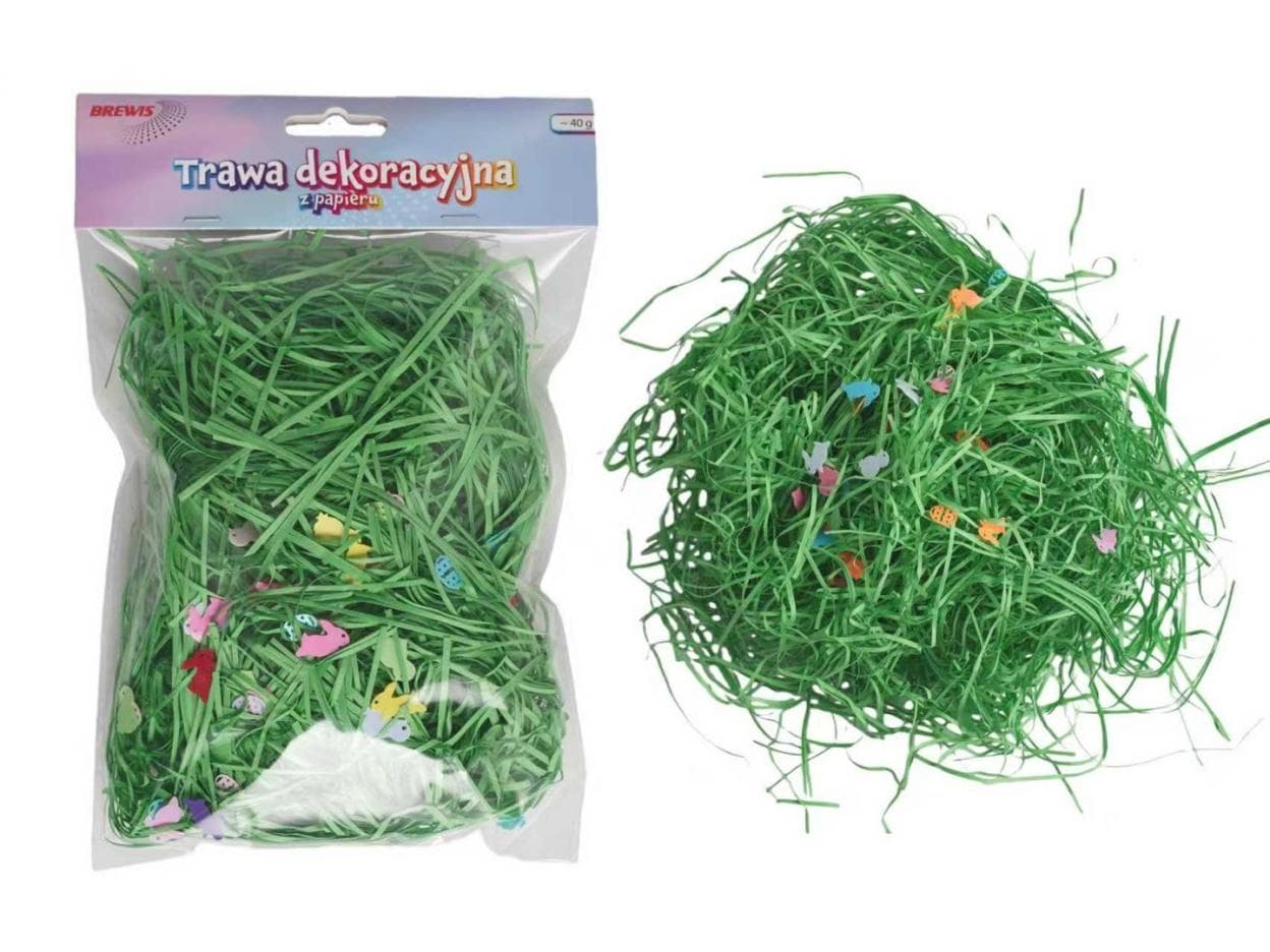 Trawa dekoracyjna z papieru Brewis 40 g