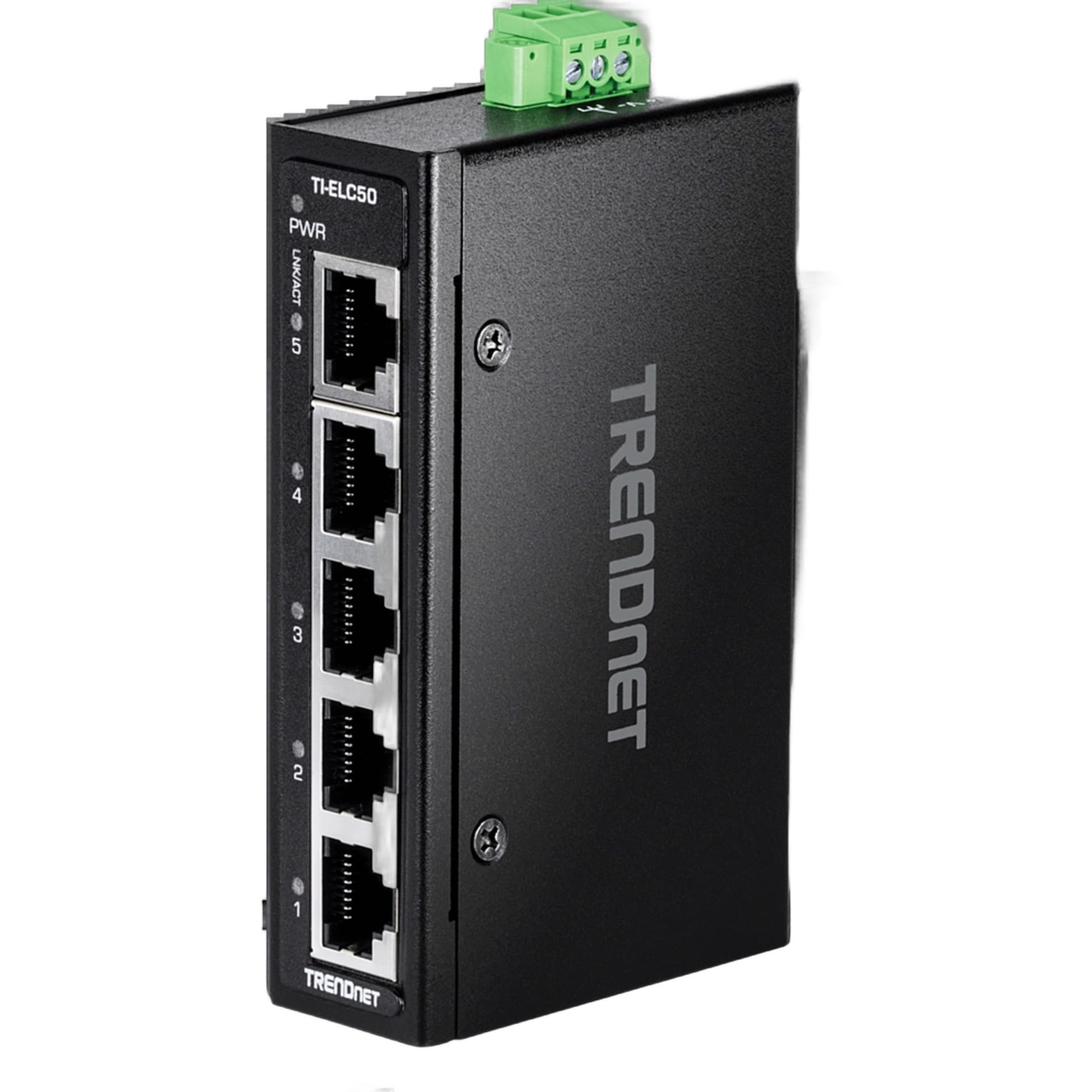 TRENDnet 5-Port Industrial Fast Ethernet DIN-Rail MiniSwitch