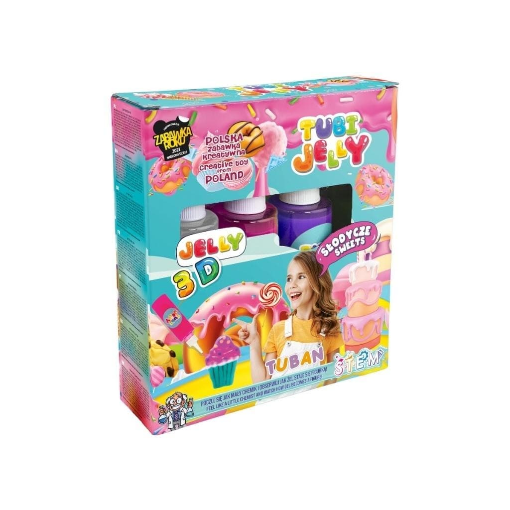 TUBAN Zestaw Tubi Jelly do Tworzenia Figurek 3 kolory